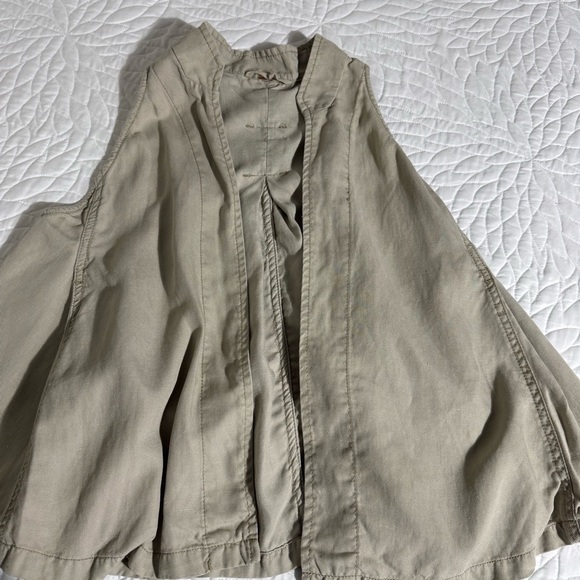 Free People linen blend vest size Small - Picture 6 of 9